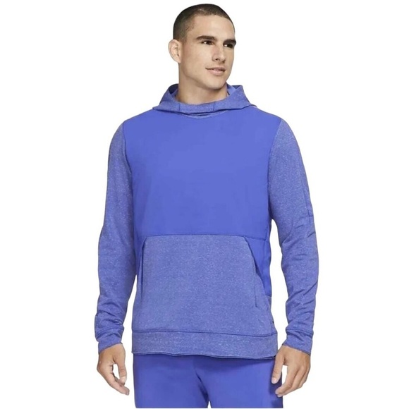 Nike Yoga Dri Fit Hoodie Indigo Blue - Picture 1 of 9